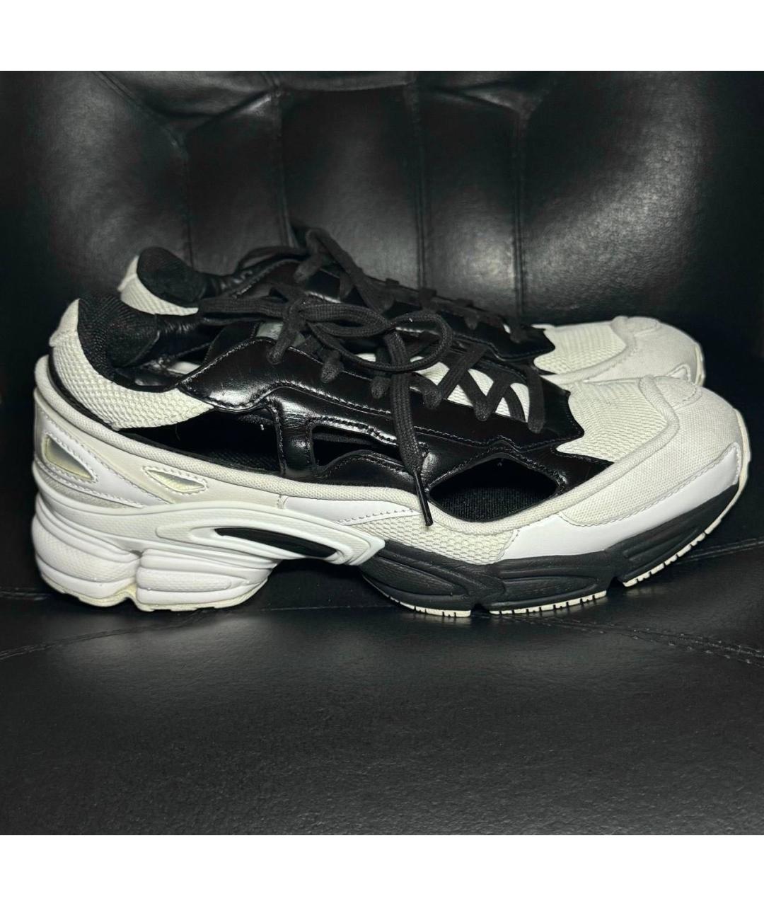 ADIDAS X RAF SIMONS Белые текстильные низкие кроссовки / кеды, фото 9