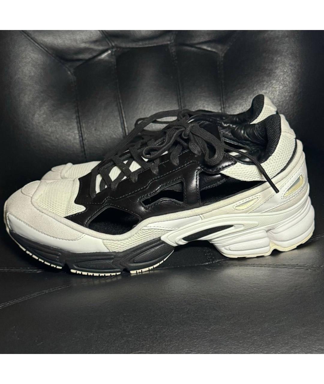 ADIDAS X RAF SIMONS Белые текстильные низкие кроссовки / кеды, фото 2