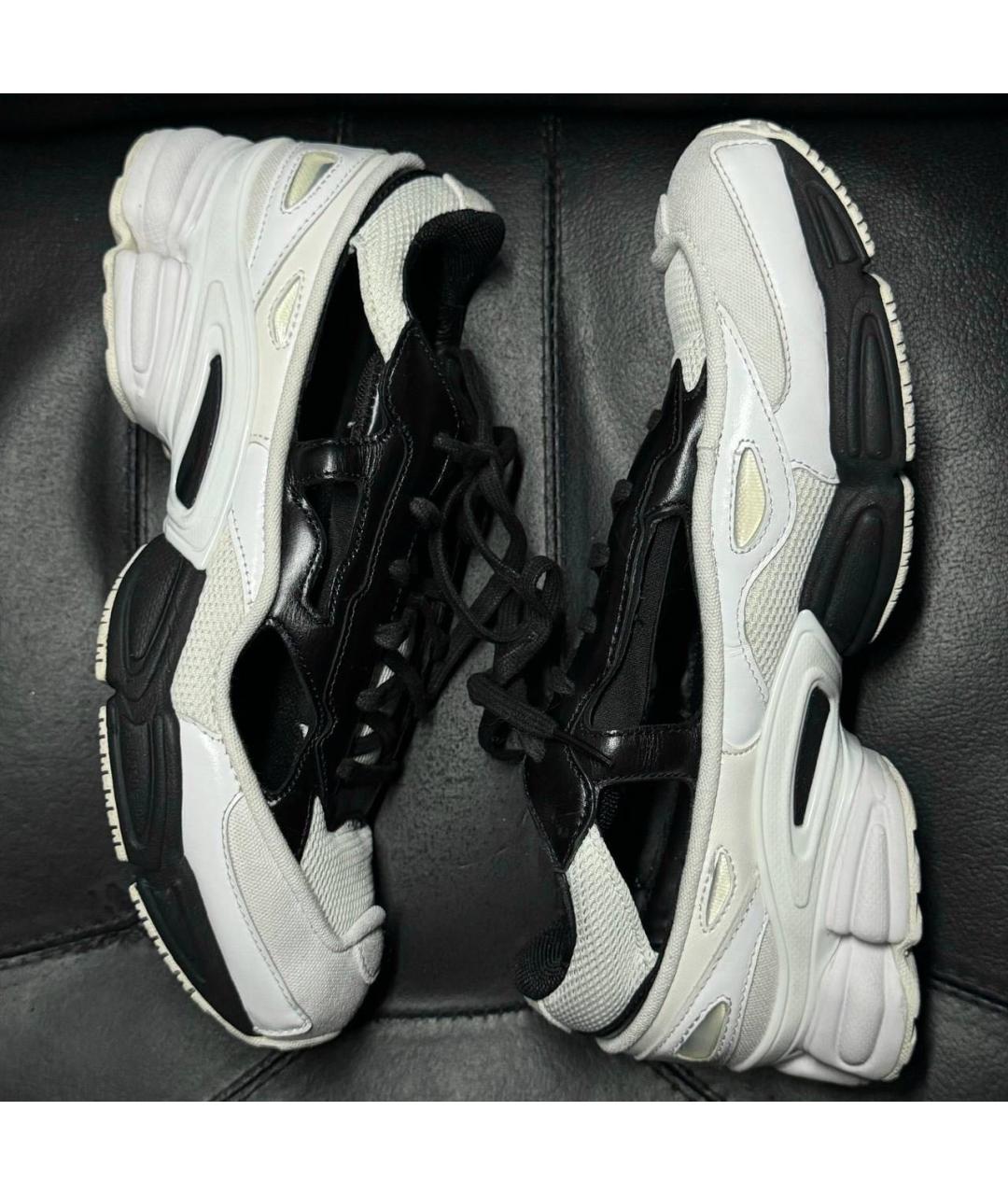 ADIDAS X RAF SIMONS Белые текстильные низкие кроссовки / кеды, фото 3
