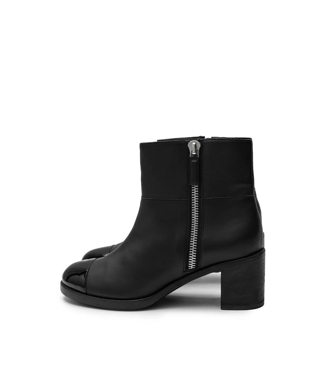 CHANEL Черные кожаные ботинки, фото 6