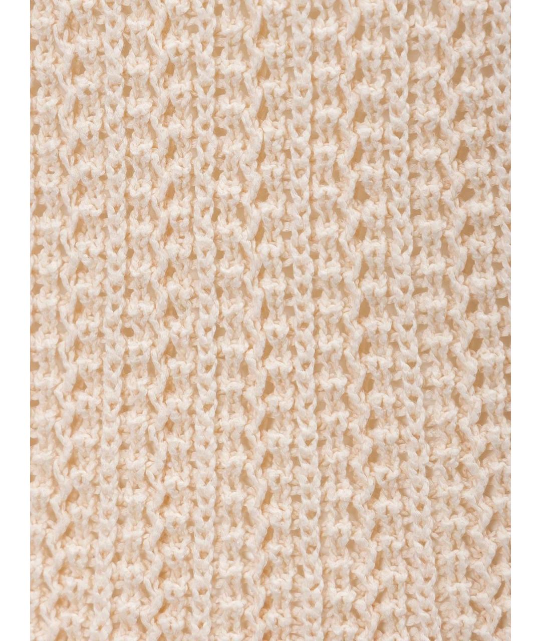 MAX MARA Бежевая хлопковая футболка, фото 3