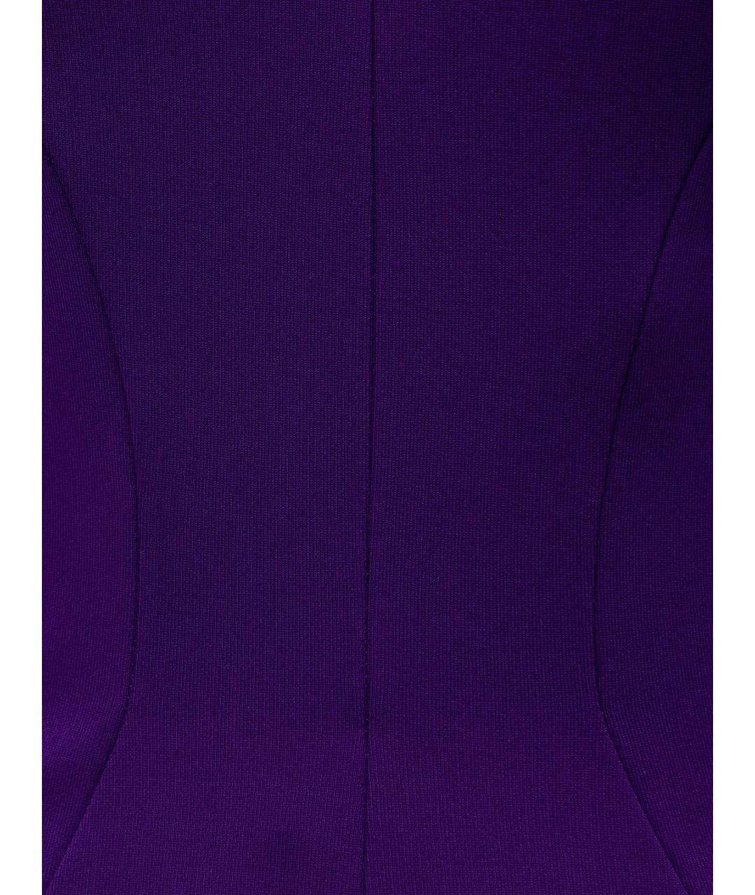 TOM FORD Фиолетовое вискозное повседневное платье, фото 4