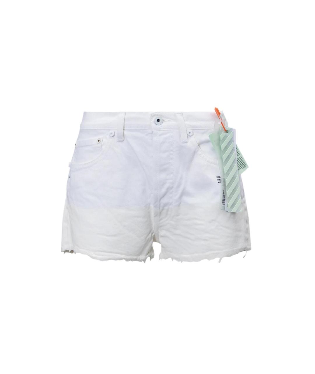 OFF-WHITE Белые хлопковые шорты, фото 1