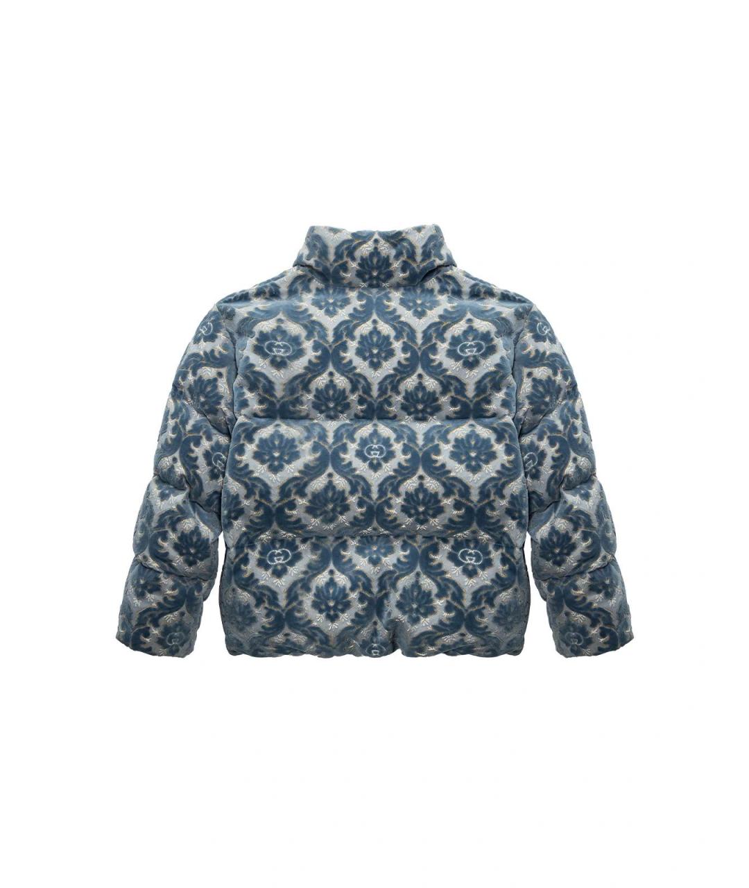 GUCCI Голубая полиэстеровая куртка, фото 2