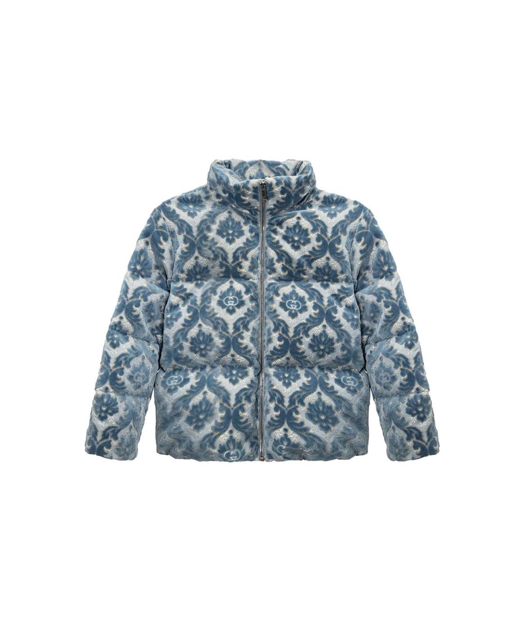 GUCCI Голубая полиэстеровая куртка, фото 1