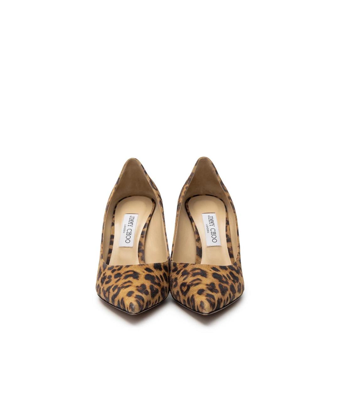 JIMMY CHOO Бежевые замшевые туфли, фото 4