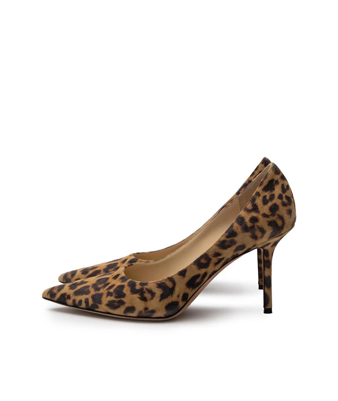 JIMMY CHOO Бежевые замшевые туфли, фото 5