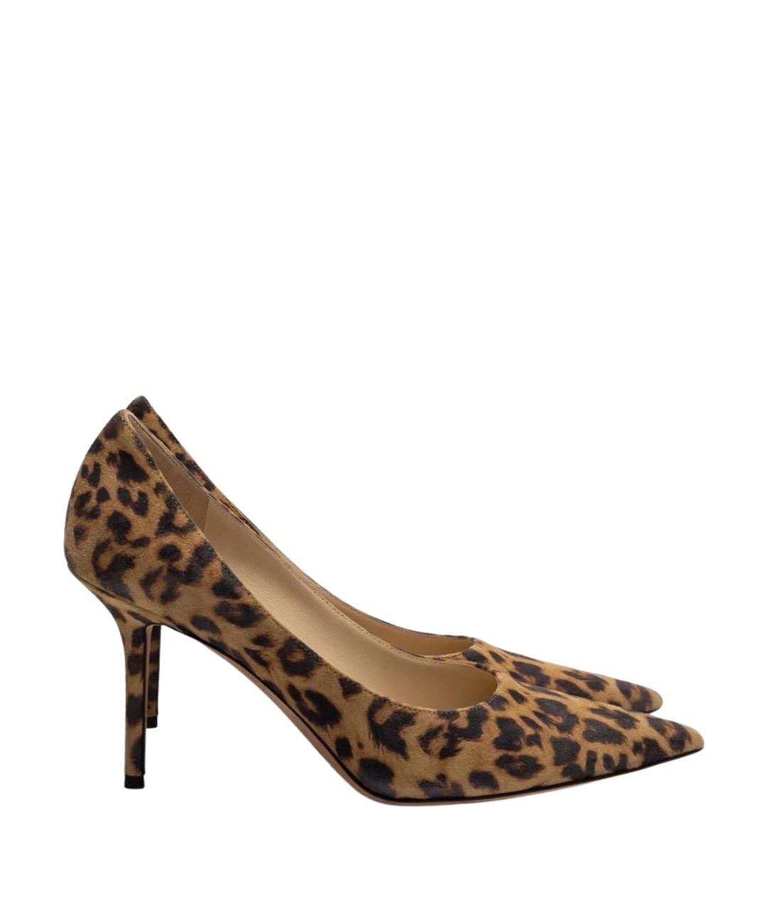 JIMMY CHOO Бежевые замшевые туфли, фото 1
