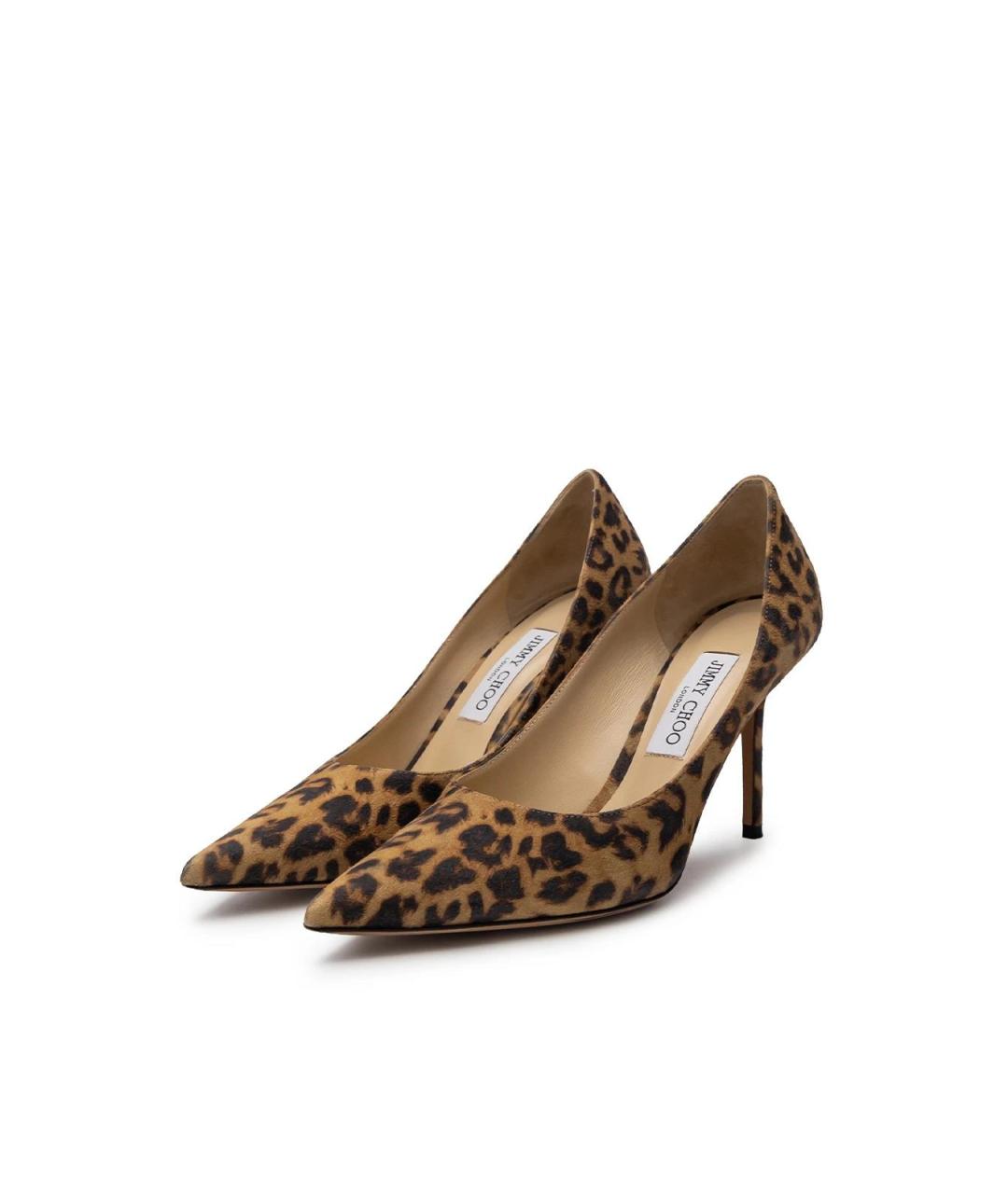 JIMMY CHOO Бежевые замшевые туфли, фото 2