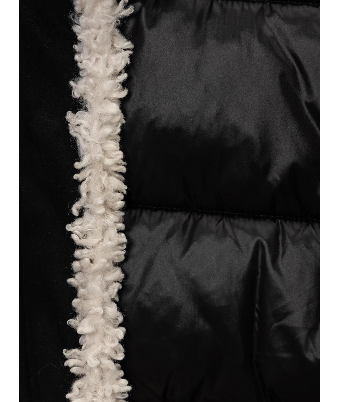 ERMANNO SCERVINO Черная полиэстеровая куртка, фото 3