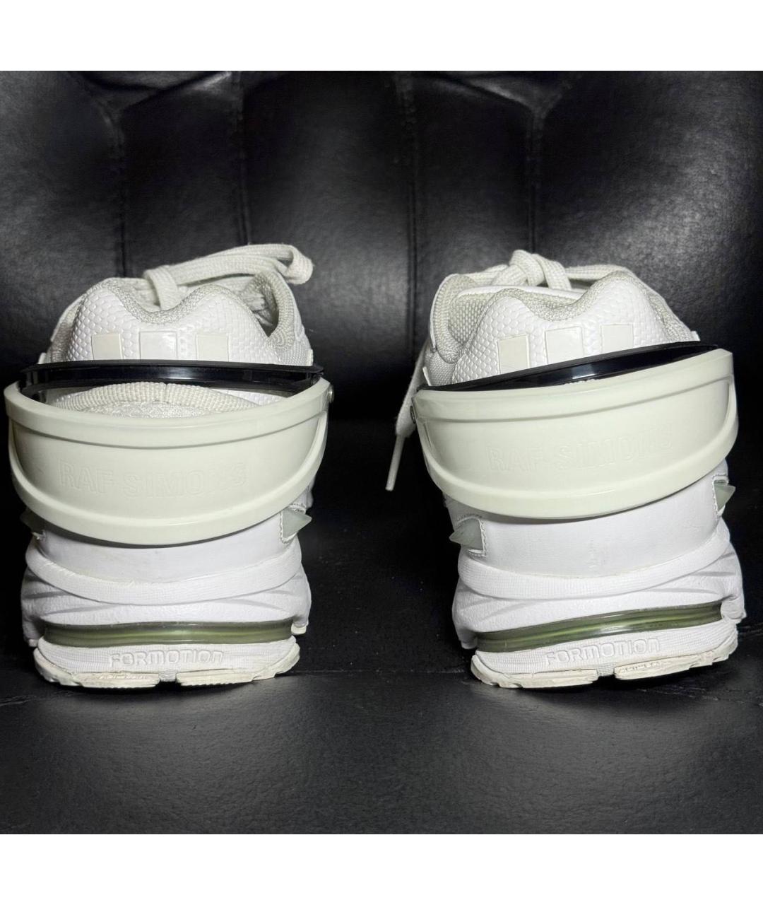 ADIDAS X RAF SIMONS Белые текстильные низкие кроссовки / кеды, фото 2