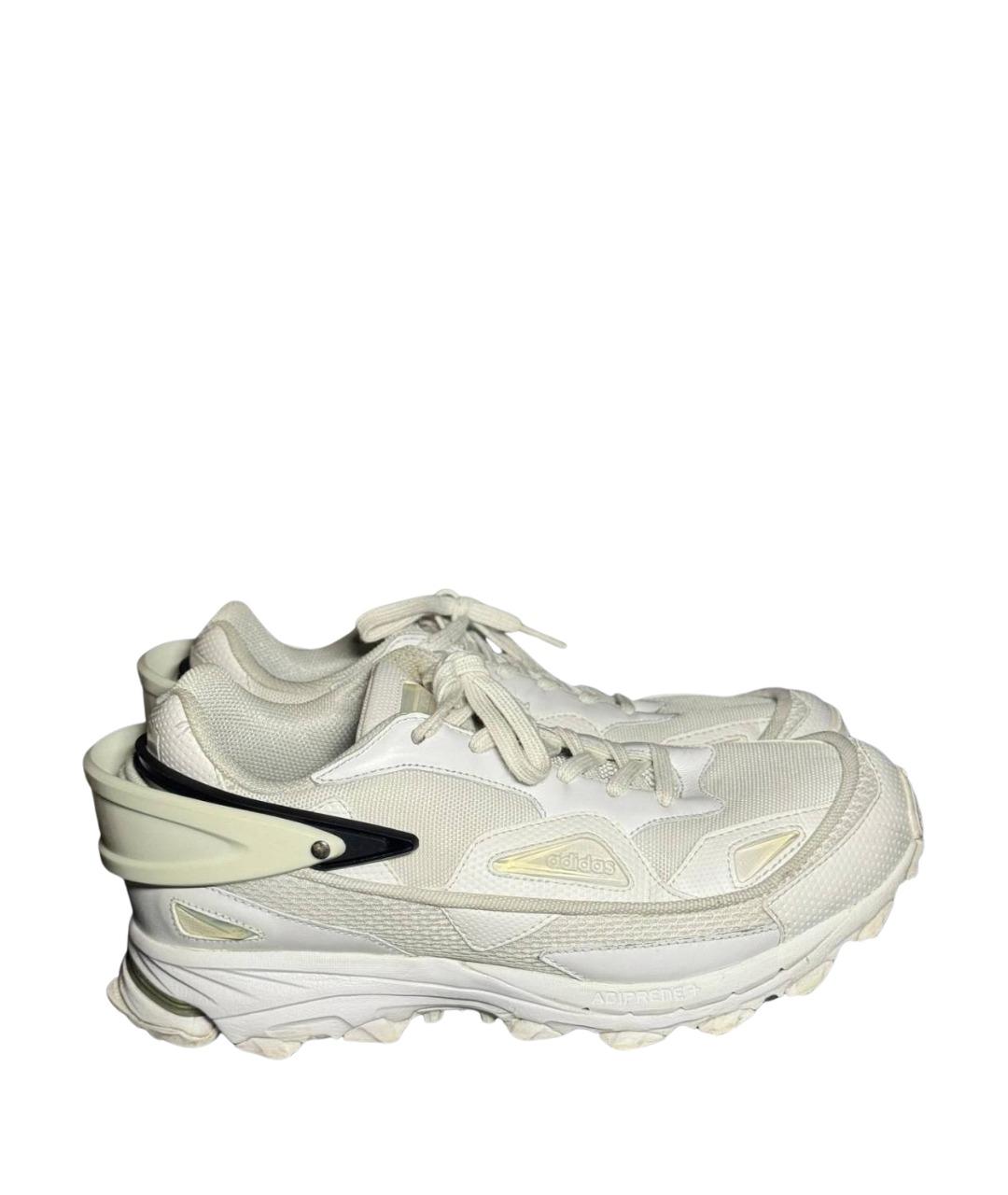 ADIDAS X RAF SIMONS Белые текстильные низкие кроссовки / кеды, фото 1