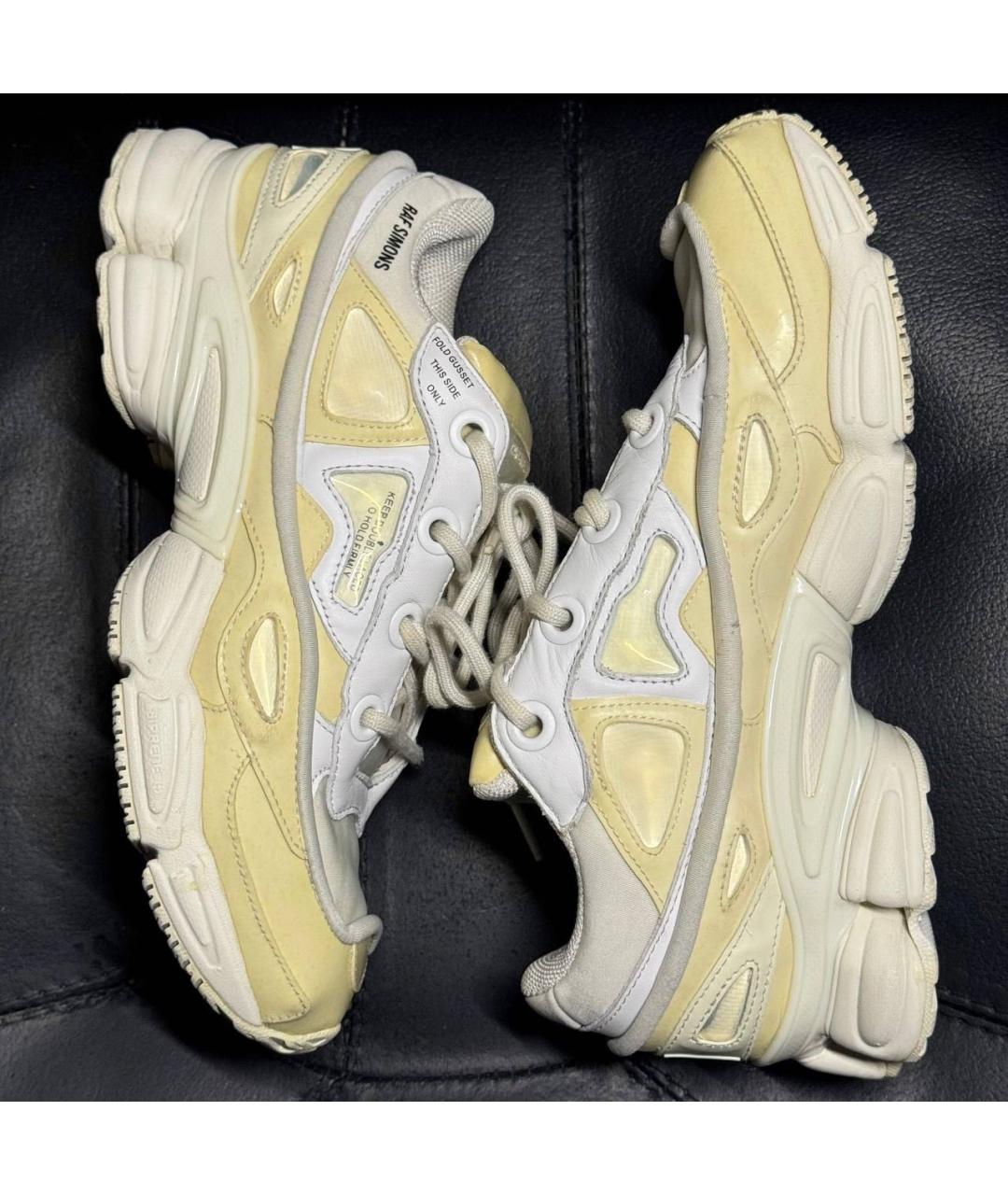 ADIDAS X RAF SIMONS Бежевые текстильные кроссовки, фото 3