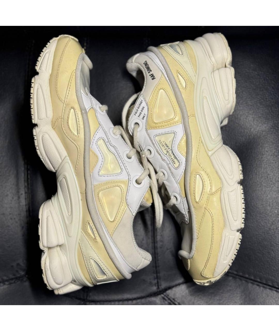 ADIDAS X RAF SIMONS Бежевые текстильные кроссовки, фото 4
