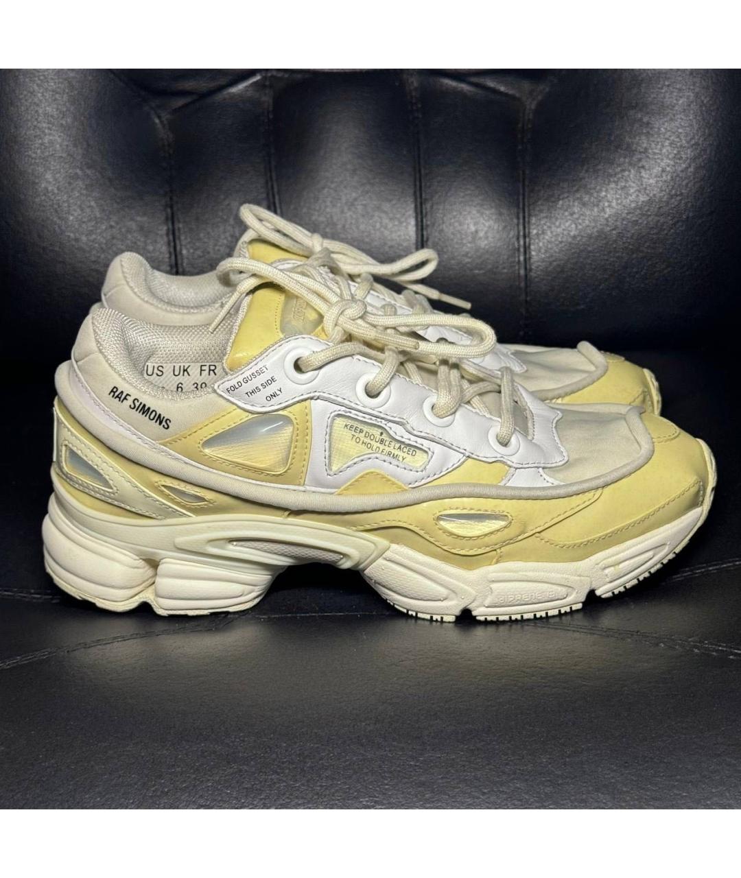 ADIDAS X RAF SIMONS Бежевые текстильные кроссовки, фото 9
