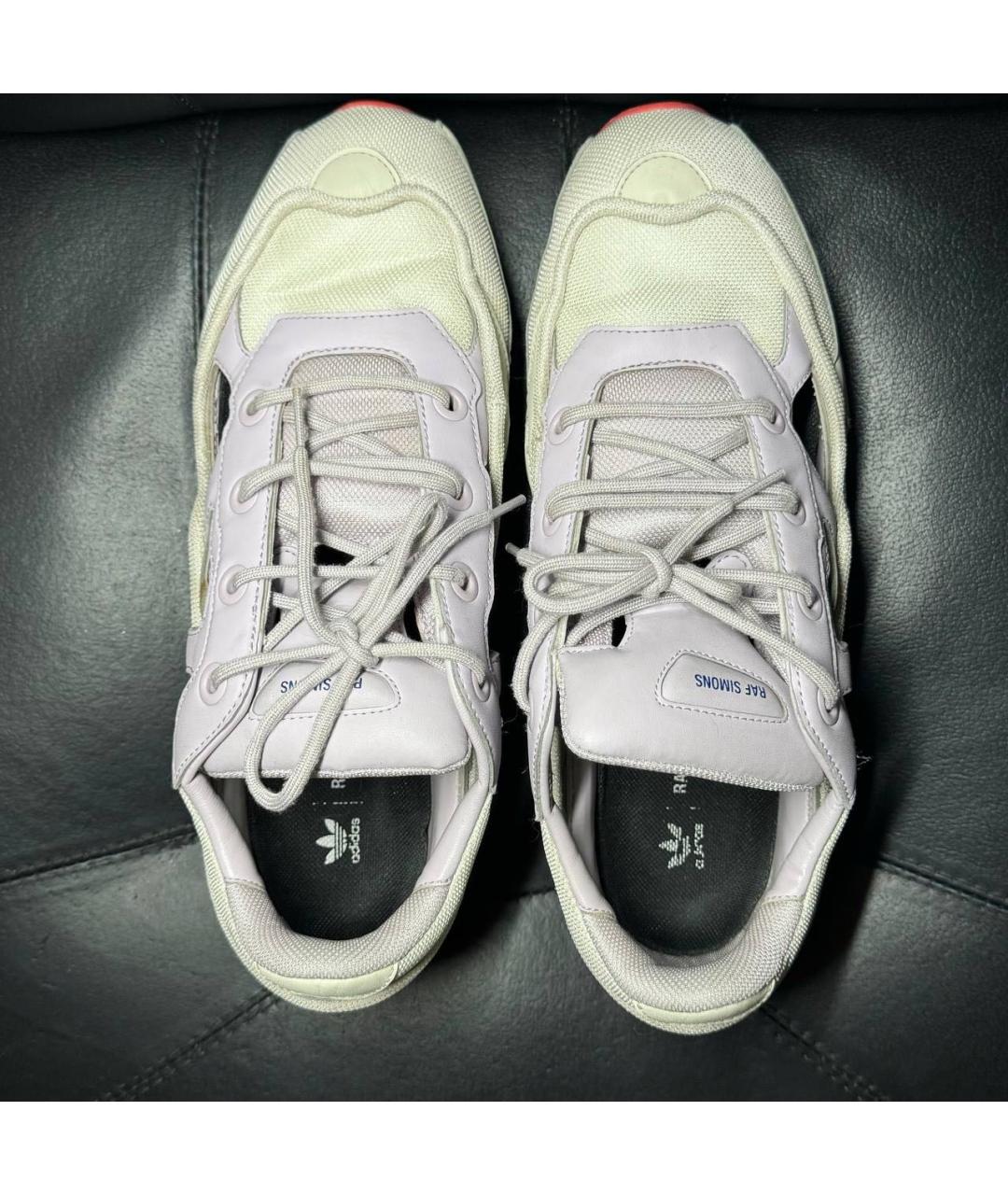 ADIDAS X RAF SIMONS Бежевые текстильные низкие кроссовки / кеды, фото 8