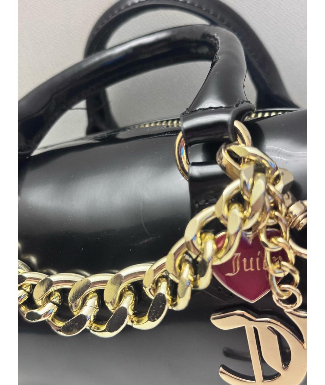 JUICY COUTURE Черная сумка с короткими ручками, фото 5