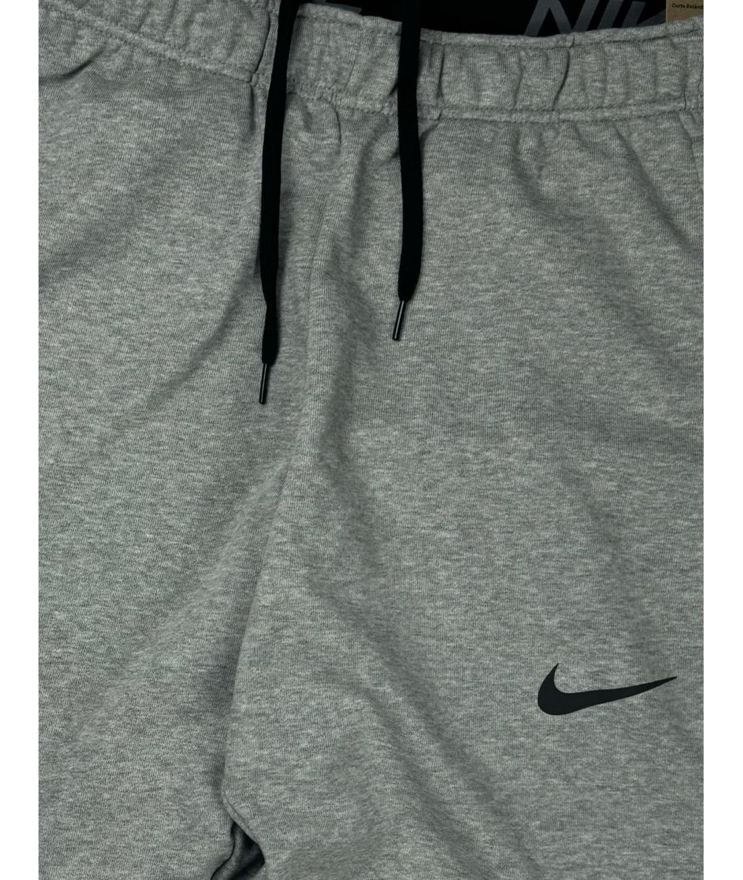 NIKE Серые хлопковые повседневные брюки, фото 5