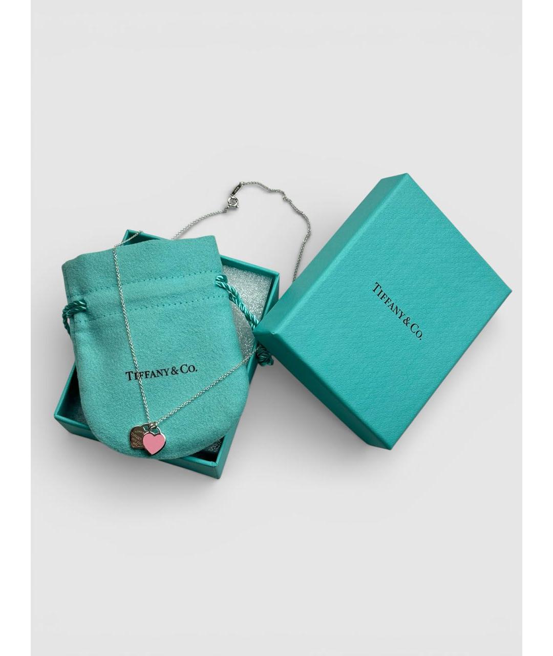 TIFFANY&CO Розовая серебряная подвеска, фото 4