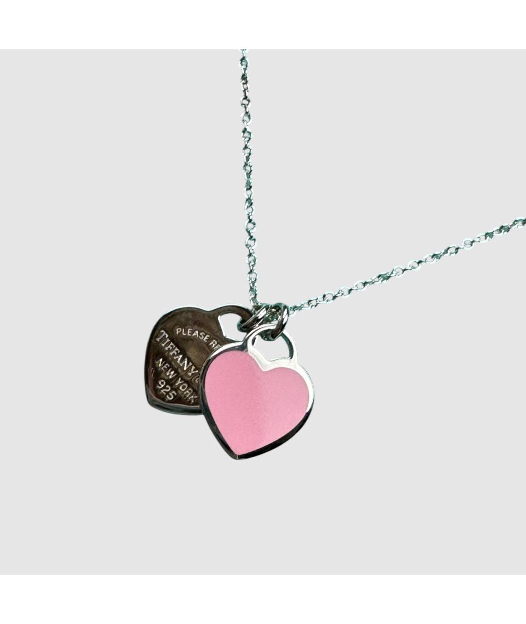TIFFANY&CO Розовая серебряная подвеска, фото 2