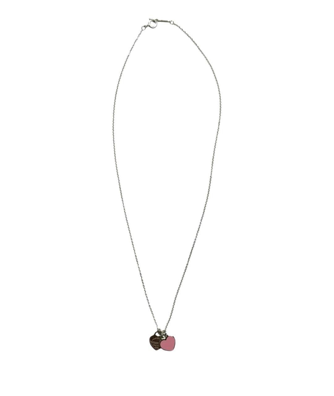 TIFFANY&CO Розовая серебряная подвеска, фото 6