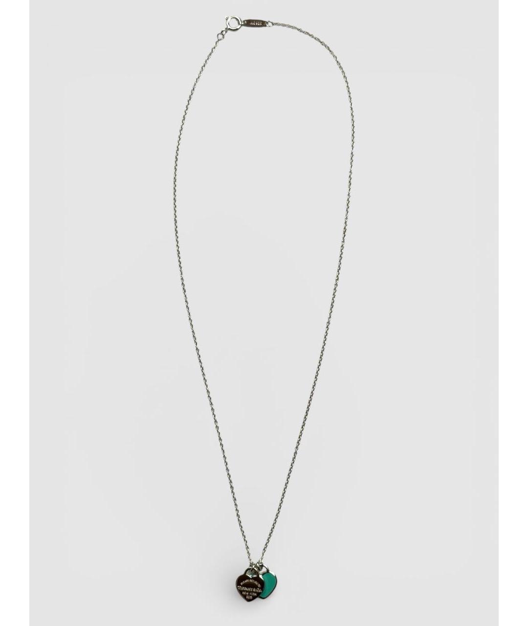 TIFFANY&CO Бирюзовая серебряная подвеска, фото 2