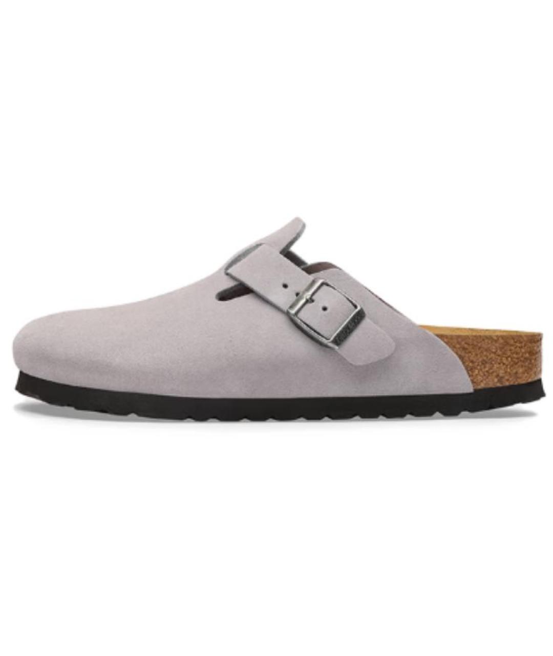 BIRKENSTOCK Фиолетовые замшевые сандалии, фото 5