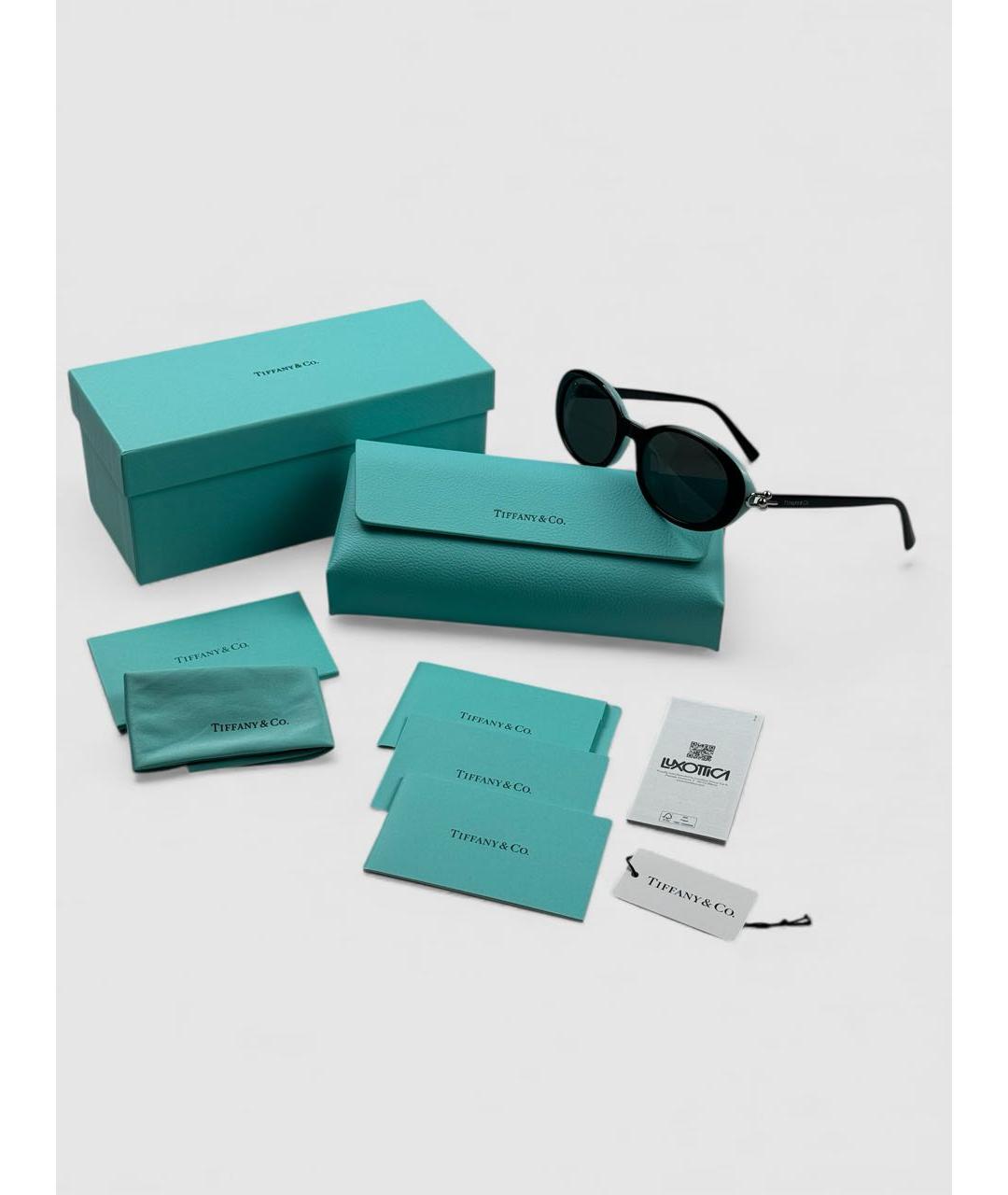 TIFFANY&CO Черные пластиковые солнцезащитные очки, фото 2