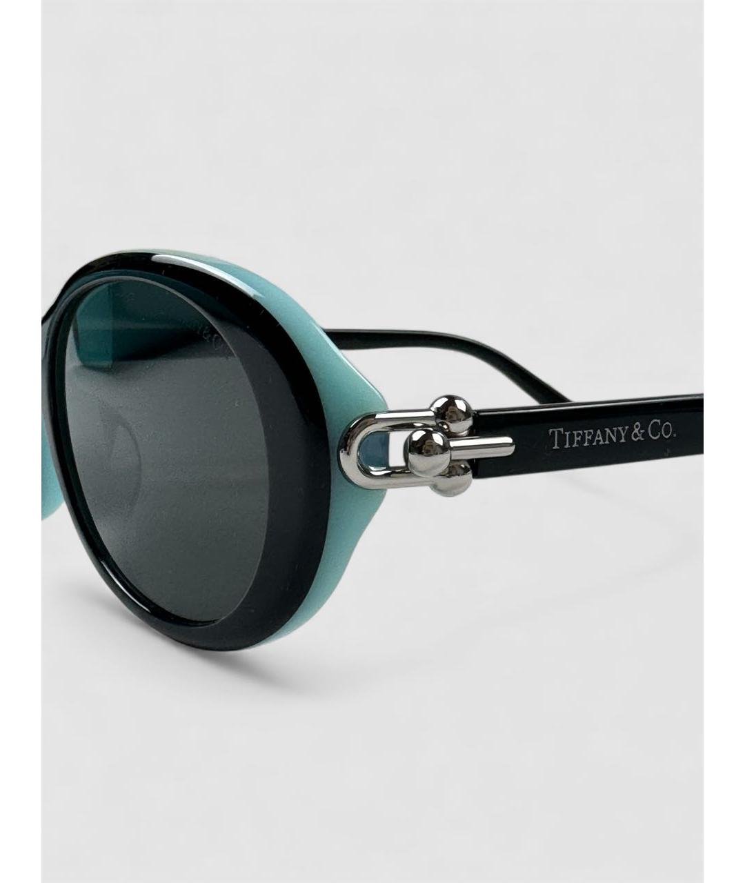 TIFFANY&CO Черные пластиковые солнцезащитные очки, фото 5