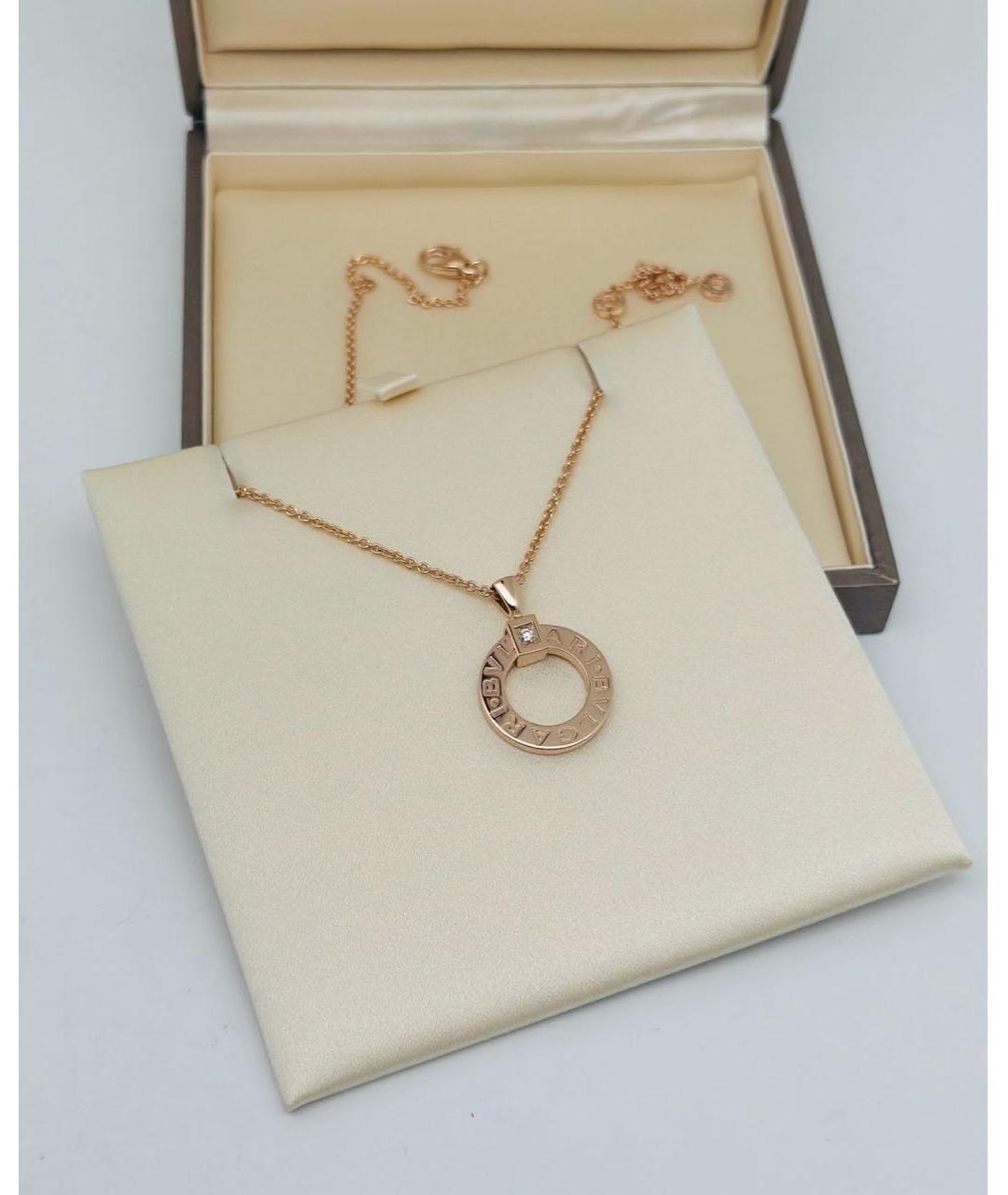 BVLGARI Золотое колье из розового золота, фото 4