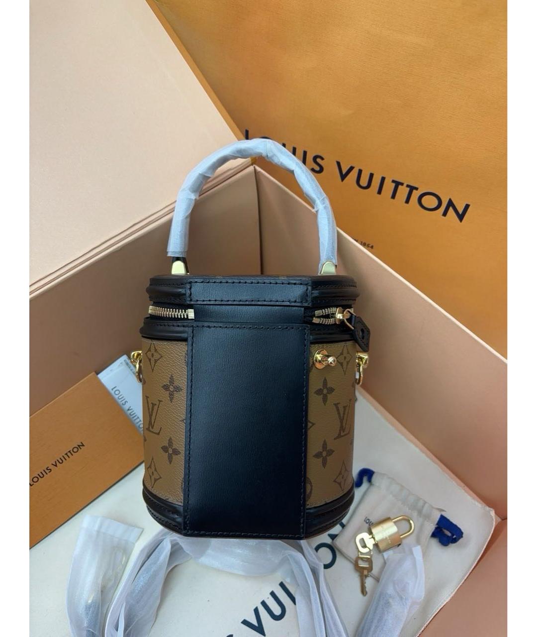 LOUIS VUITTON Коричневая сумка с короткими ручками, фото 2