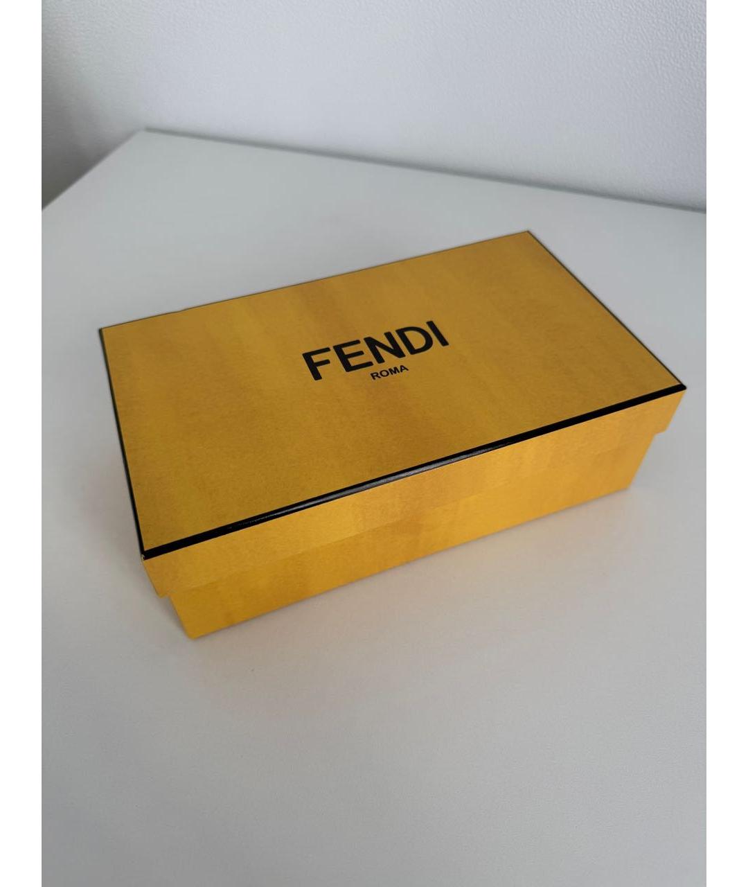 FENDI Черные металлические солнцезащитные очки, фото 4
