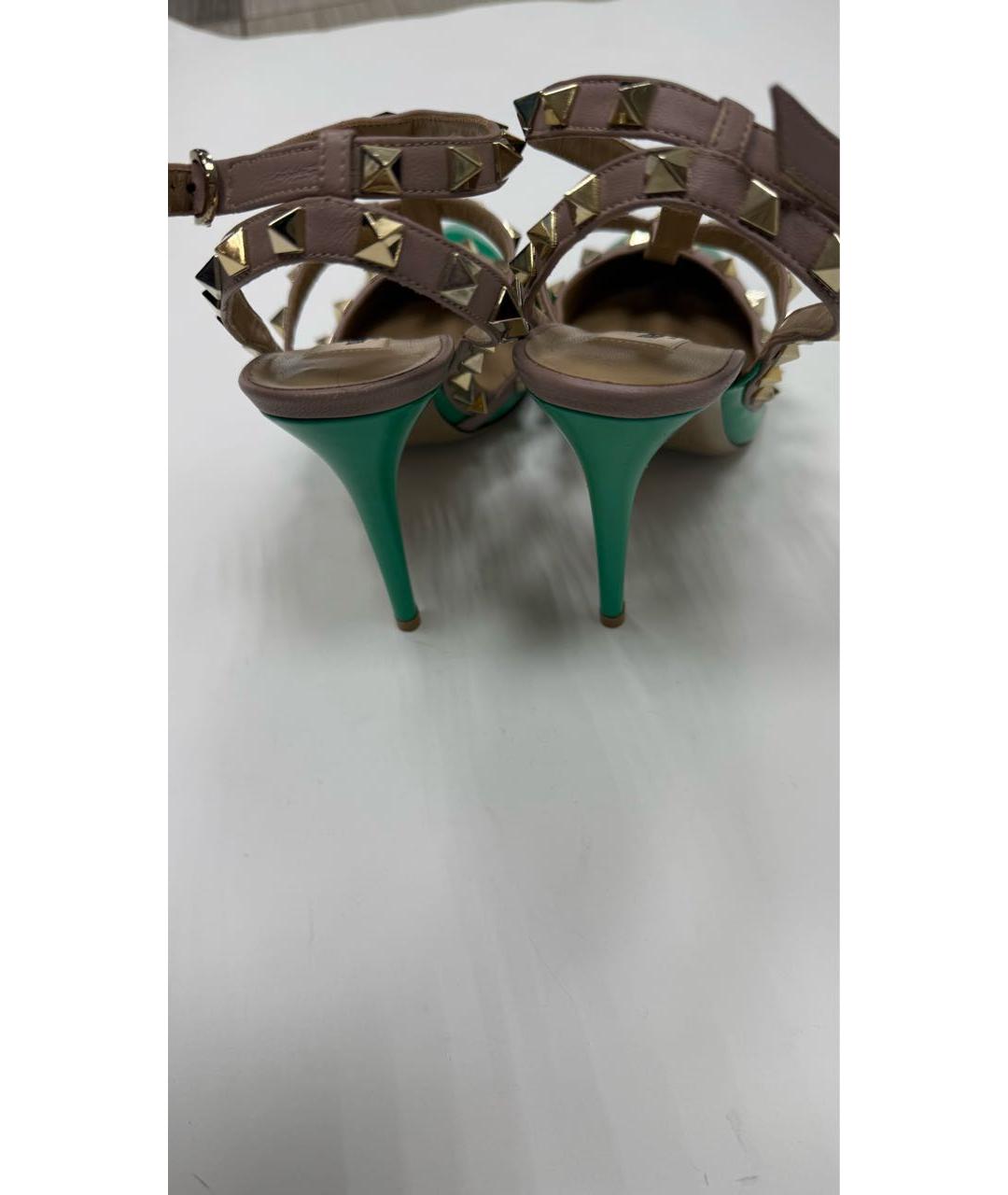 VALENTINO Зеленые туфли из лакированной кожи, фото 4