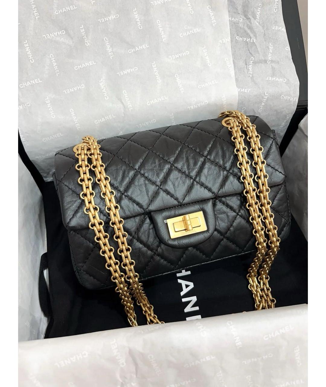 CHANEL Черная кожаная сумка через плечо, фото 6