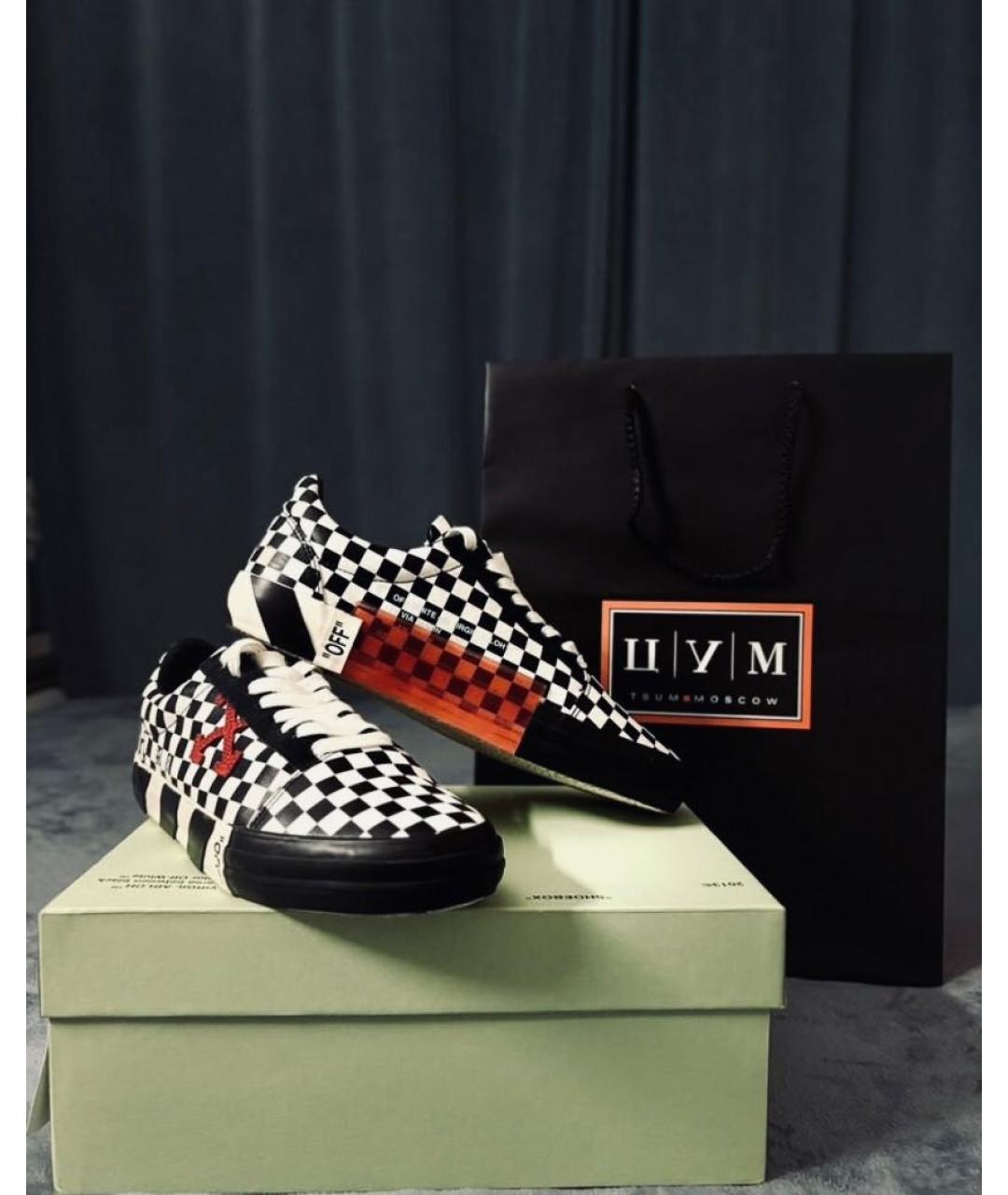 OFF-WHITE Белые низкие кроссовки / кеды, фото 3