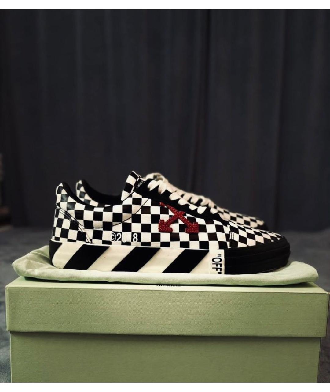 OFF-WHITE Белые низкие кроссовки / кеды, фото 5
