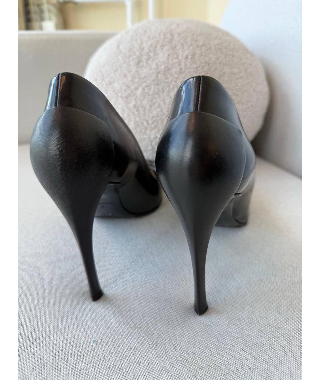 CHRISTIAN DIOR Черные кожаные туфли, фото 4