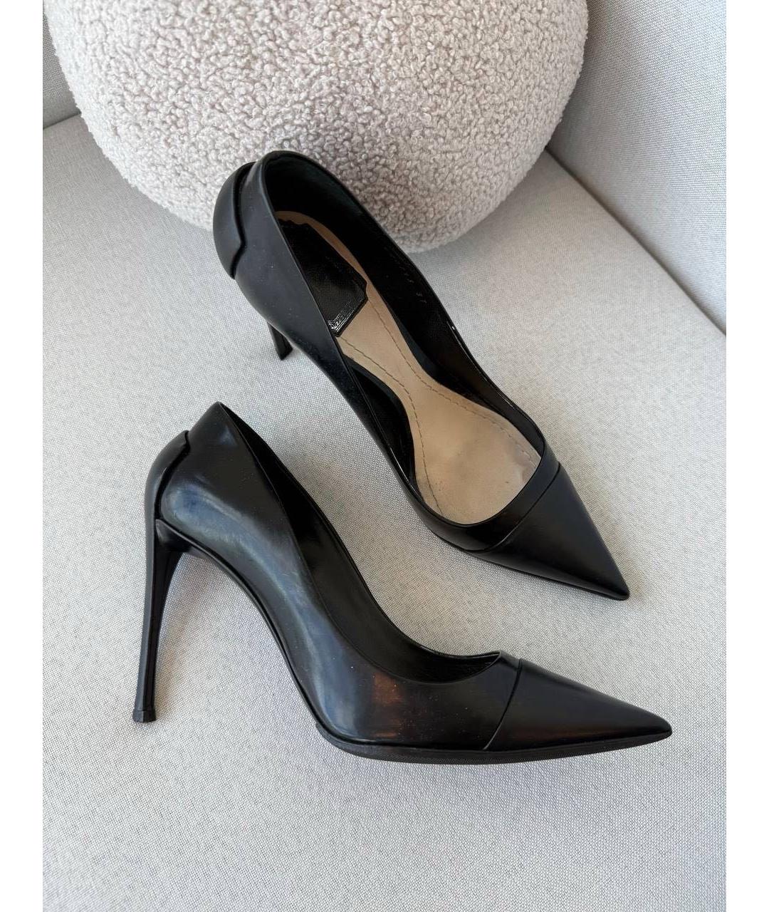 CHRISTIAN DIOR Черные кожаные туфли, фото 9