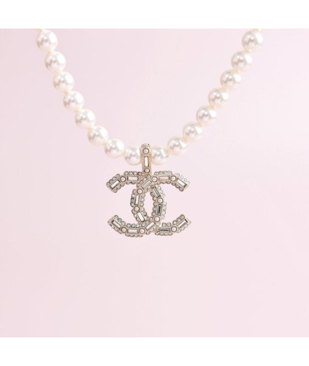 CHANEL Бежевое колье, фото 6