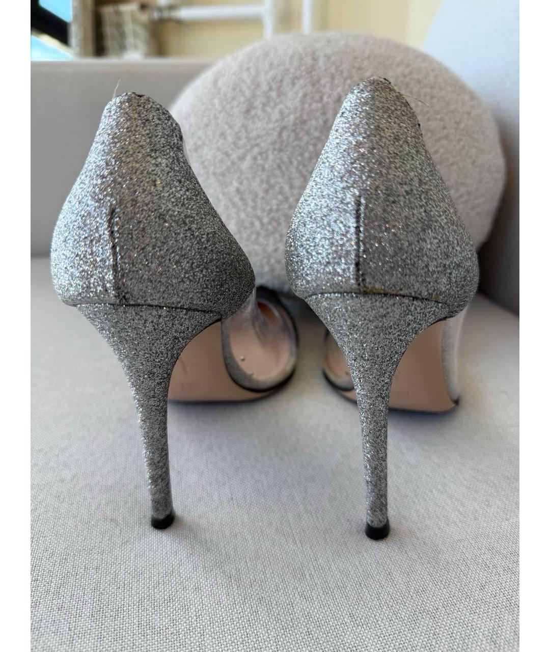 GIANVITO ROSSI Серебряные туфли, фото 6