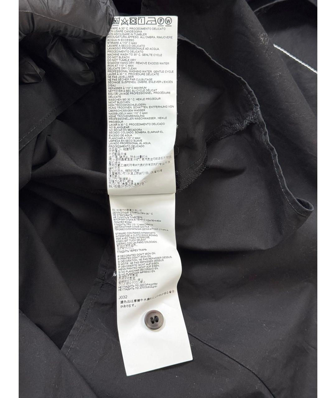 MM6 MAISON MARGIELA Черная хлопковая рубашка, фото 8