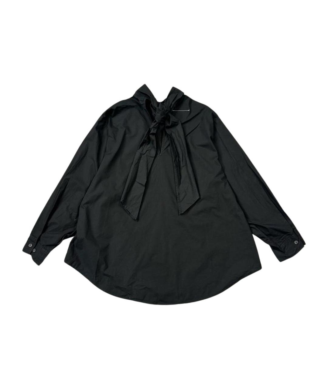 MM6 MAISON MARGIELA Черная хлопковая рубашка, фото 1