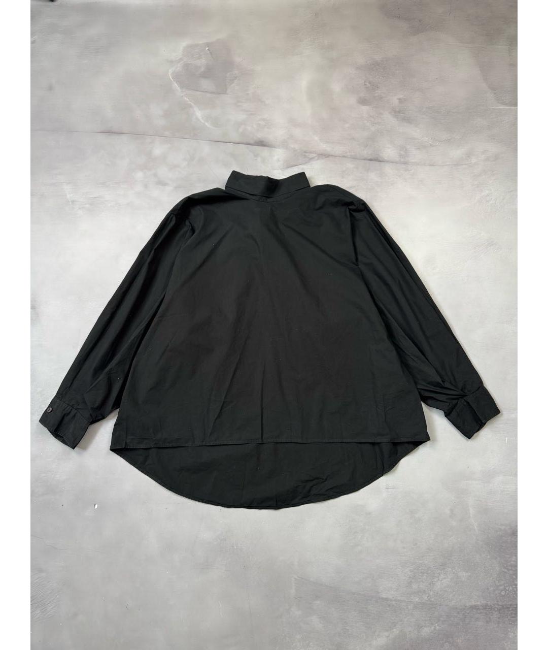 MM6 MAISON MARGIELA Черная хлопковая рубашка, фото 3