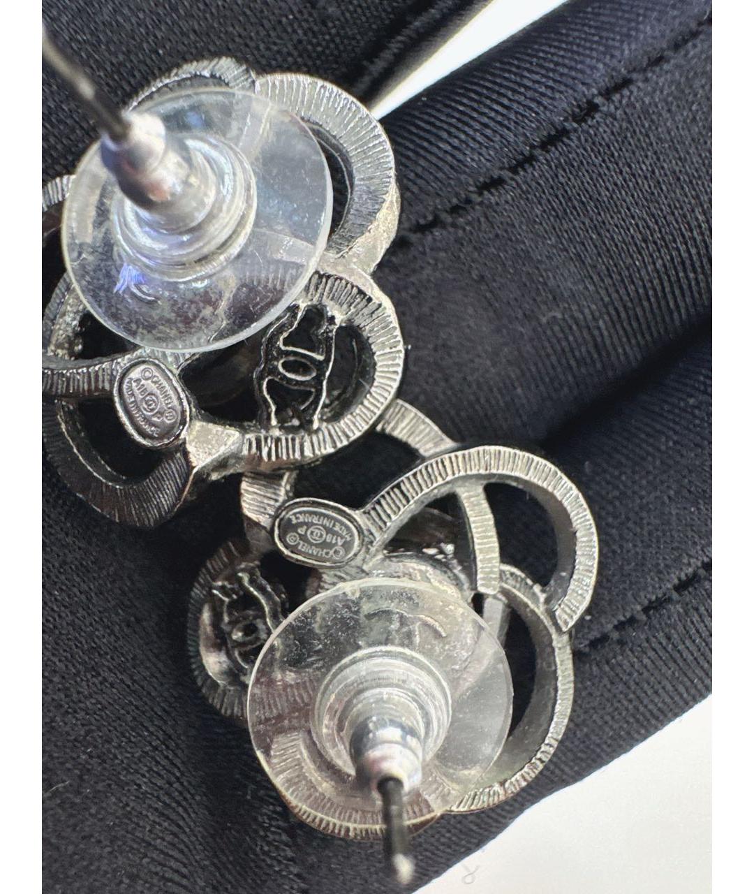 CHANEL Серебряные серьги, фото 4
