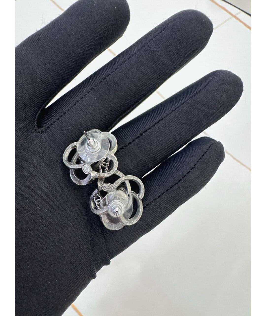 CHANEL Серебряные серьги, фото 3
