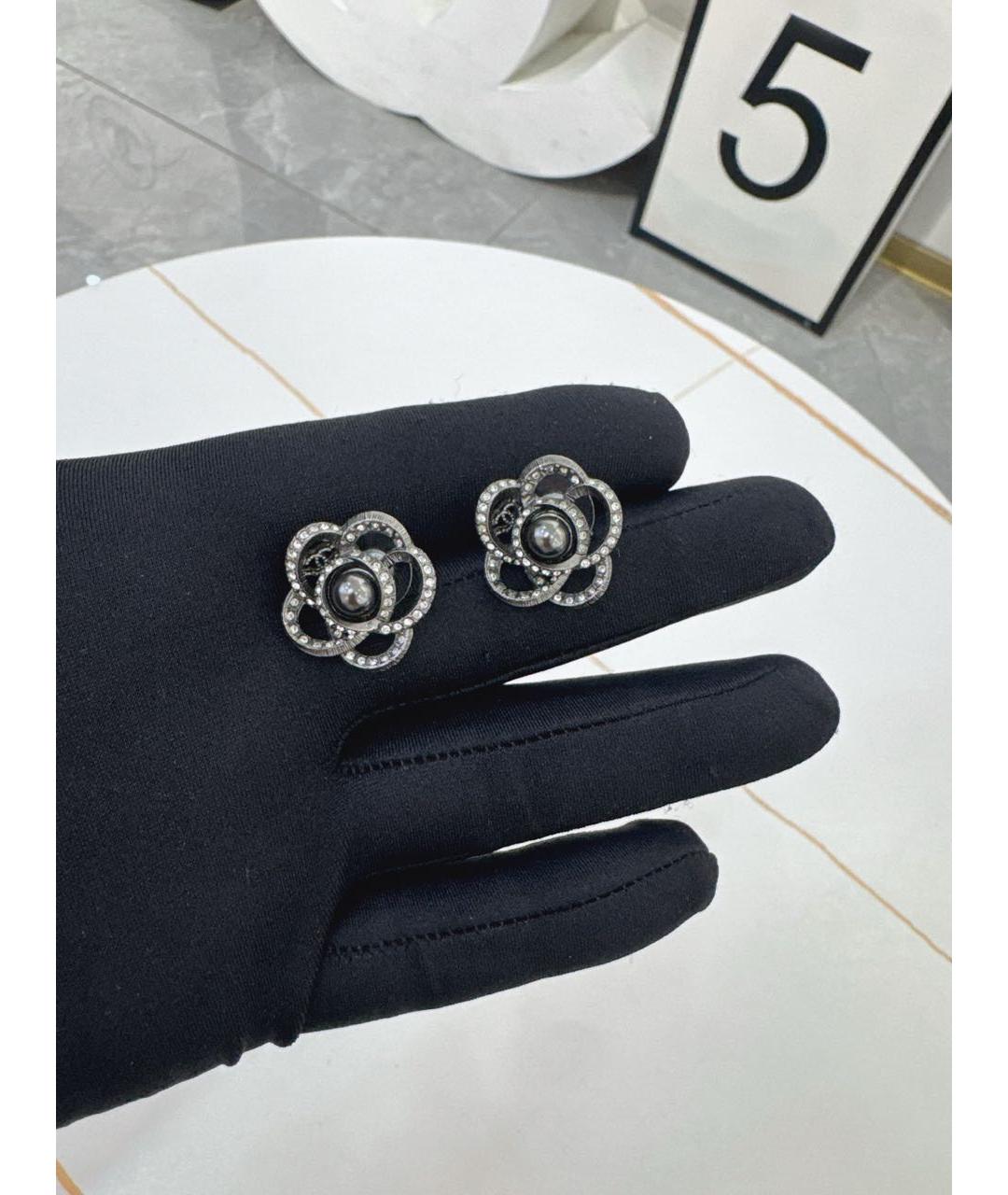 CHANEL Серебряные серьги, фото 1