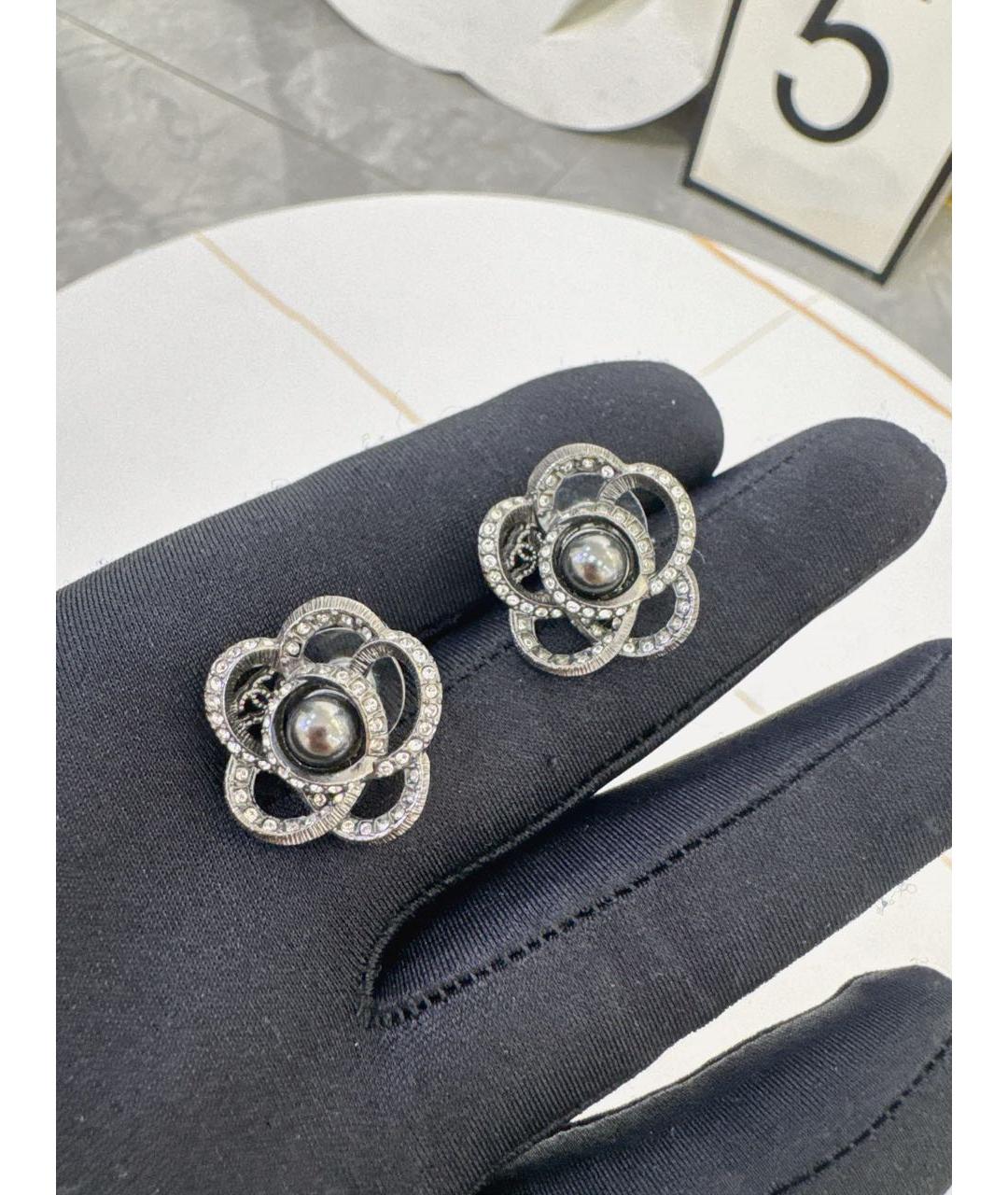 CHANEL Серебряные серьги, фото 2