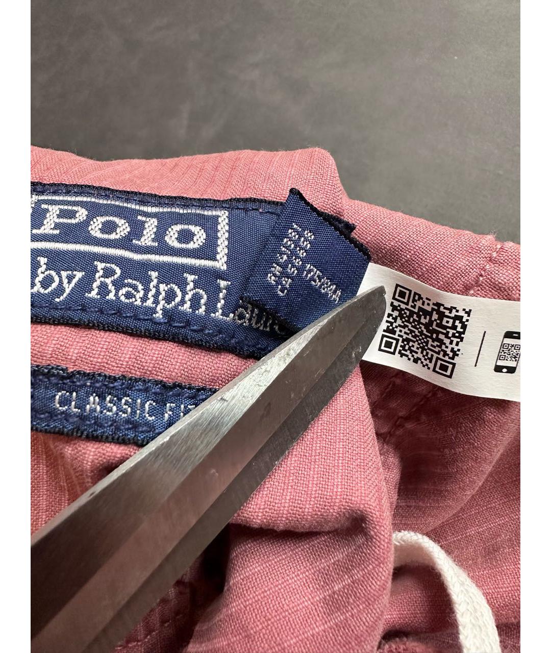 POLO RALPH LAUREN Коралловые хлопковые шорты, фото 7