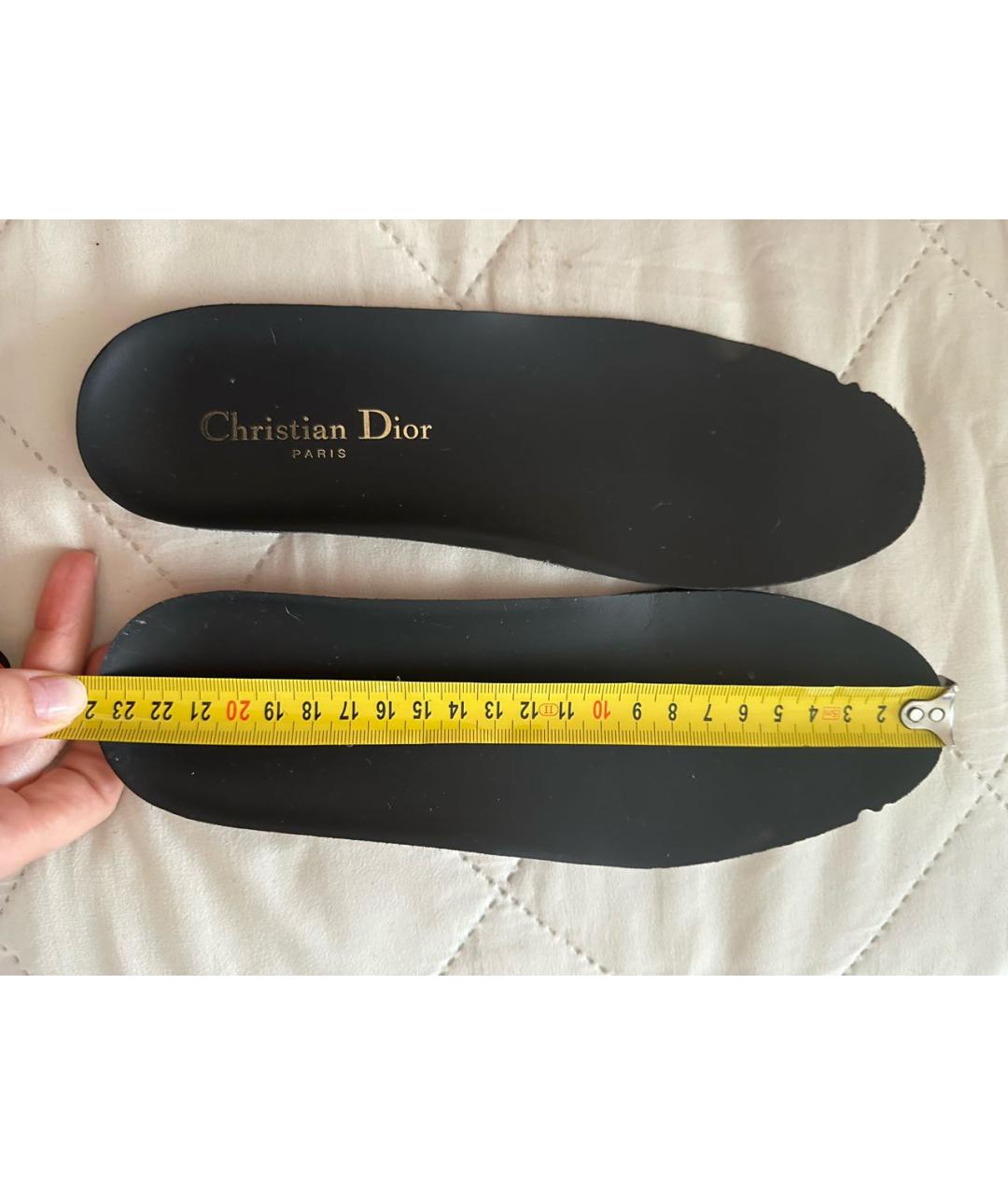 CHRISTIAN DIOR Черные кожаные кеды, фото 6
