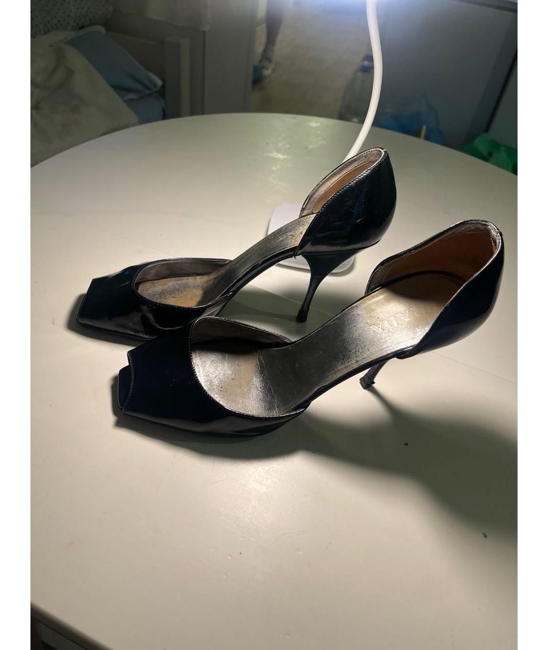 PRADA Черные туфли из лакированной кожи, фото 4